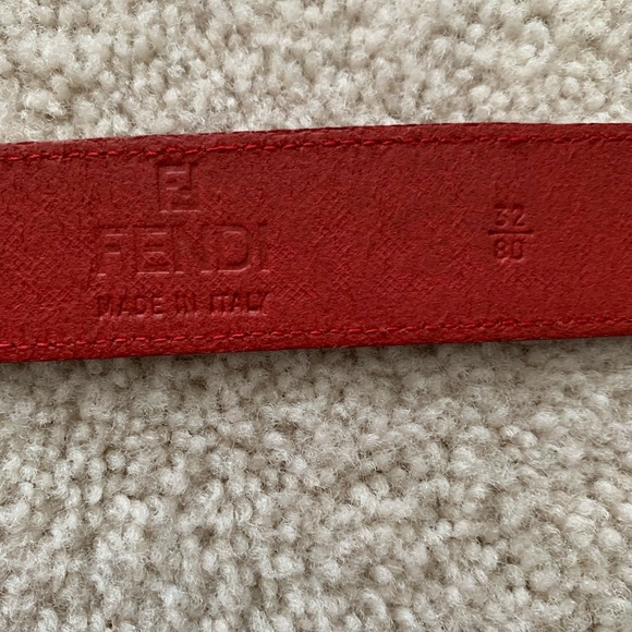 Beautiful Red Fendi Belt